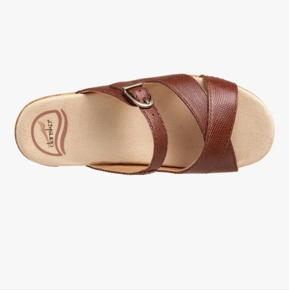 Dansko Sela Brown Leather Sandals 39 - Picture 2 of 6